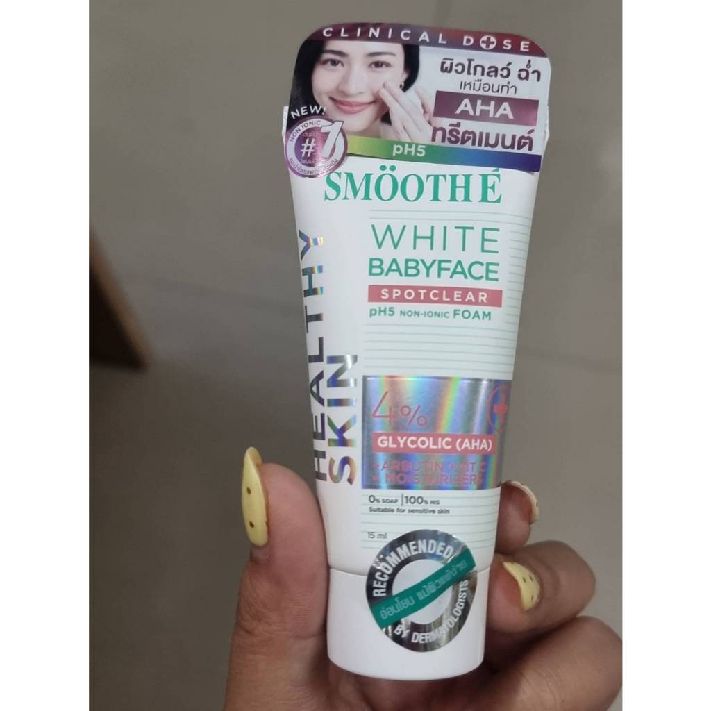 smooth e white babyface spotclear ph5 non-ionic foam (ขนาด 15 กรัม)