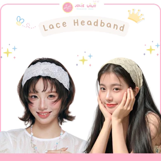 ที่คาดผมลูกไม้ ผ้าคาดผมลูกไม้ ผ้าลูกไม้ยืด Lace Headband by Jolie Wiwii