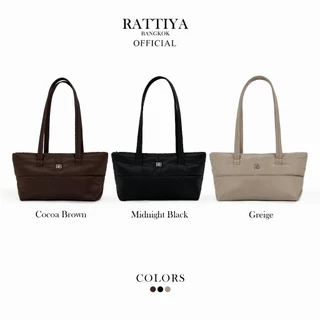[RATTIYA BANGKOK] Small Maison Puffer Tote/ 3 colors กระเป๋านุ่มนิ่ม น้ำหนักเบา กระเป๋าผ้ากันน้ำ ทรงสวย สะพายไหล่