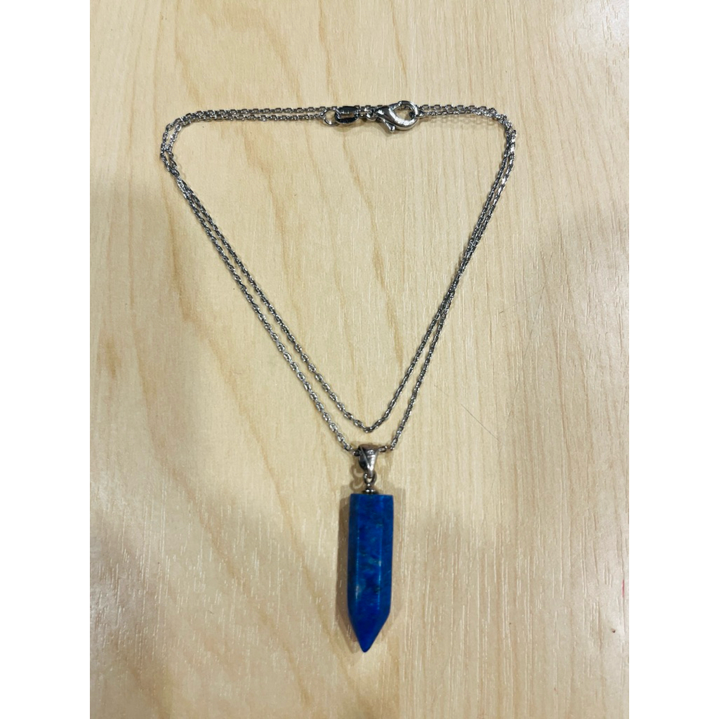 💙 จี้หินลาพิส ลาซูลี (Lapis Lazuli) พร้อมสร้อย มือสอง สภาพใหม่