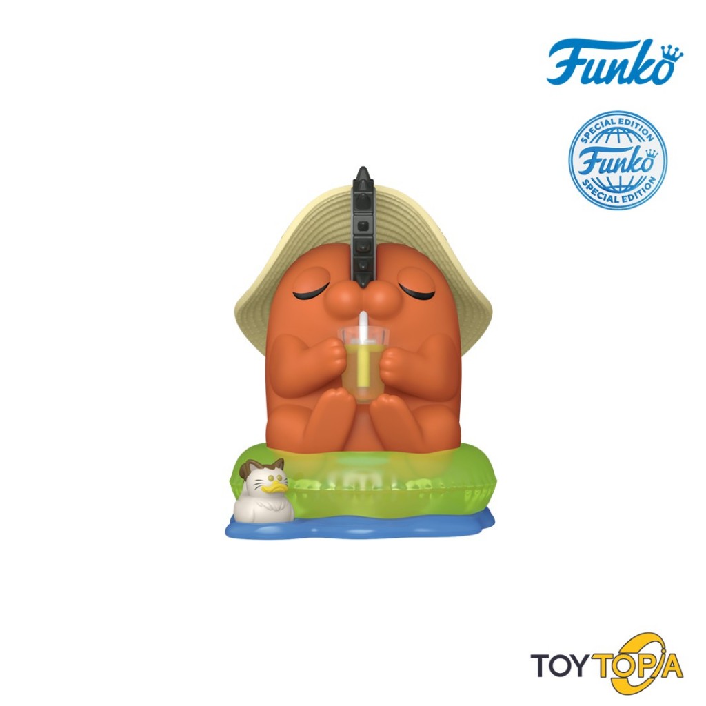 (92594) Pochita with Sunhat (2329)(Exclusive) POP! Animation: Chainsaw Man by Funko