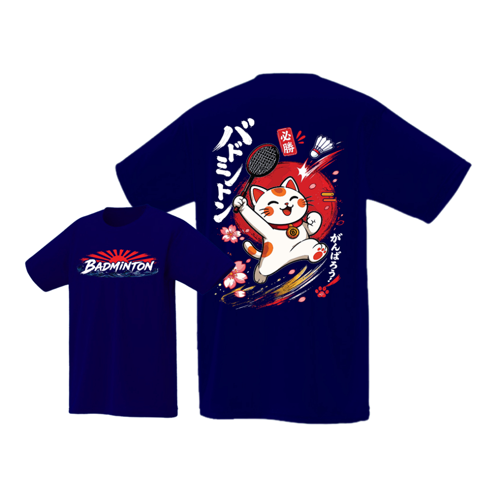 เสื้อกีฬา Badbad ลาย Lucky Cat Badminton