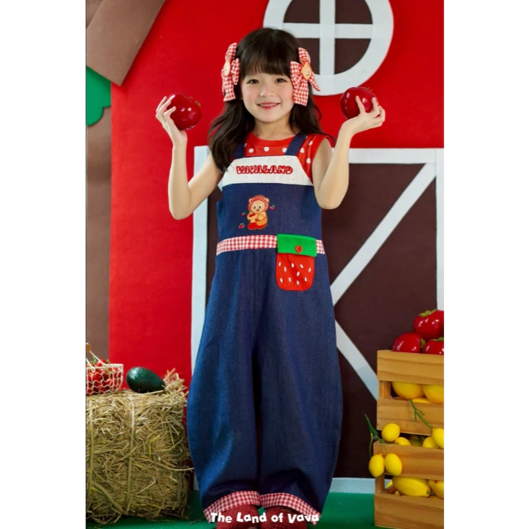 Thelandofvava 🐻LOOK09 - VNXM2020 เอี๊ยมยีนส์เด็ก 🐻 VAVA Sweet Orchard🧺 ลิขสิทธิ์แท้จาก vava