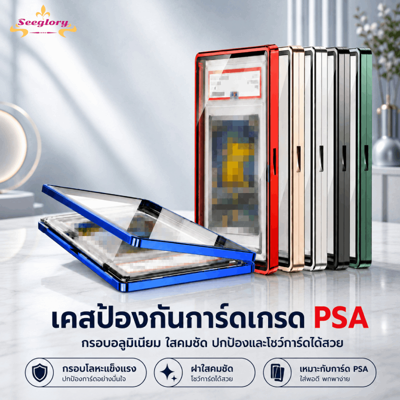 PSA เคสป้องกัน ซองใส่การ์ด การป้องกันรังสียูวี กันน้ำ การหลีกเลี่ยงการชน