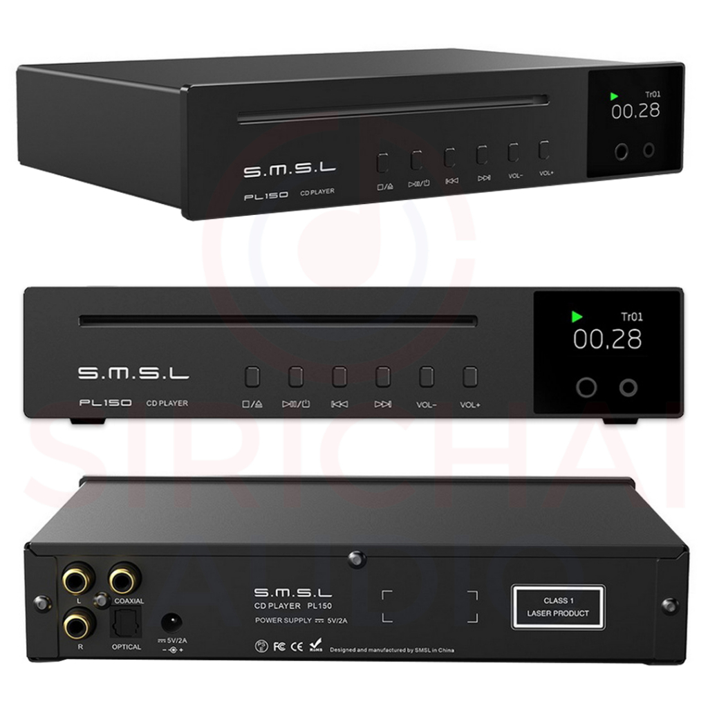 เครื่องเล่นซีดี SMSL PL150 ชิป DAC รุ่นCS43198  ไดรฟ์ซีดี Philips ประกันศูนย์ไทย