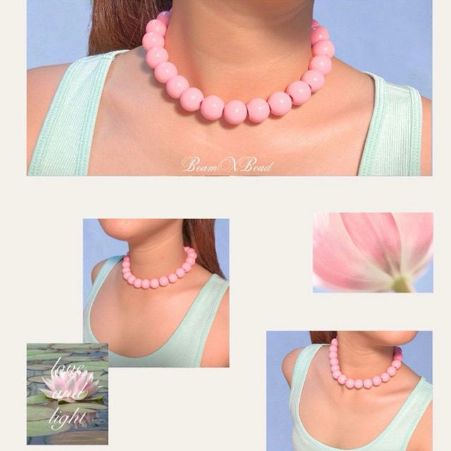 ︎︎Wooden bead nacklace