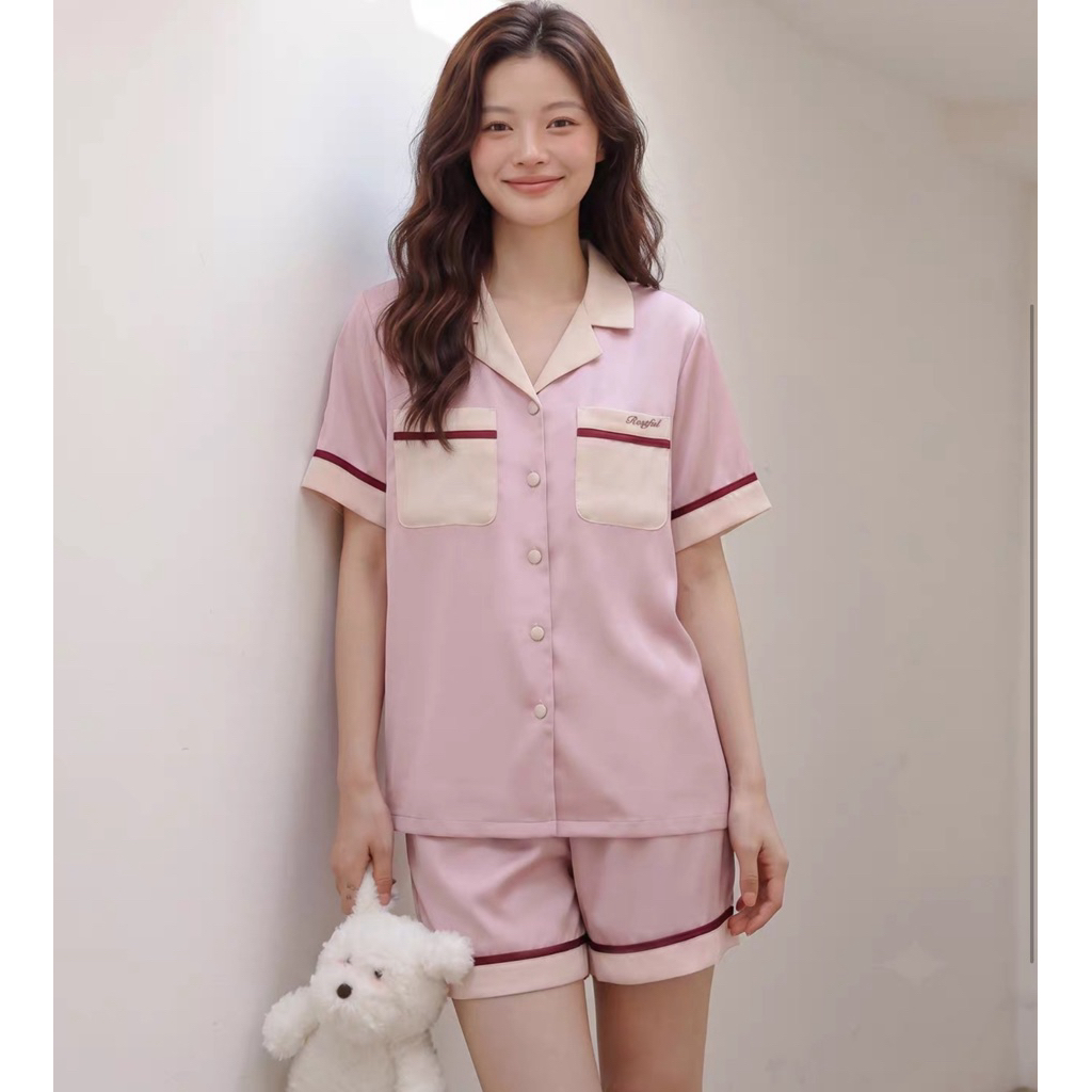ชุดนอนผ้า Silk Satin พรีเมี่ยม (Diane Sally)