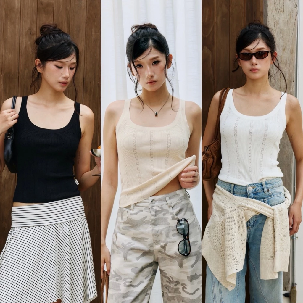 MALIMAYS - Jolie Lace Top เสื้อกล้ามฉลุลายลูกไม้
