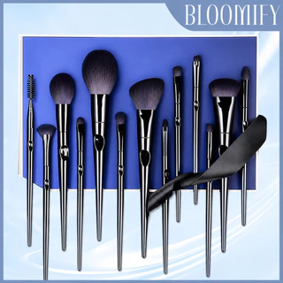 สินค้าพร้อมส่ง BLOOMIFY แปรงแต่งหน้า เซ็ตแม่มดสีน้ำเงิน13ชิ้น ชุดแปรงแต่งหน้า ด้ามแปรงไล่ระดับสี ชุดแปรง brush set