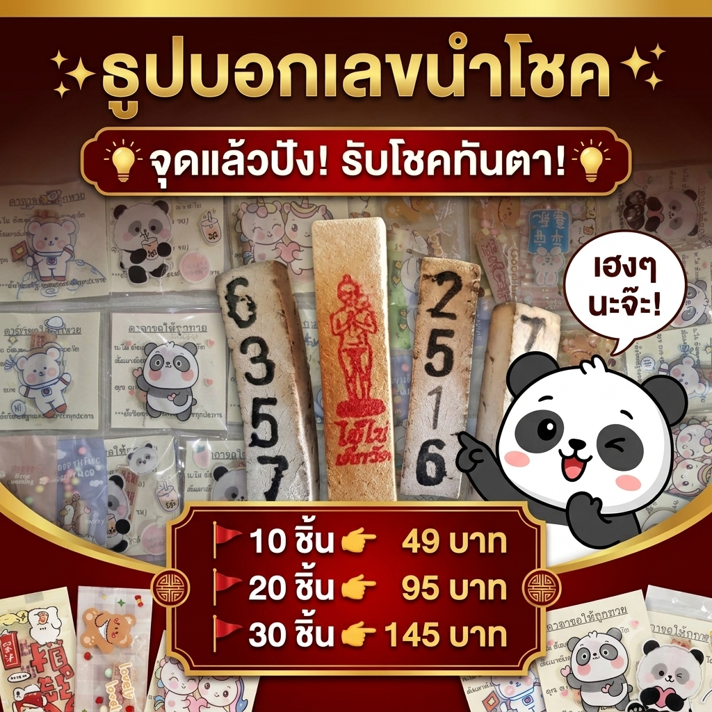 ธูปบอกเลข ธูปไอ้ไข่ ท้าวเวสสุวรรณ รวย รวย เลขแม่นธูปหวย รูปที่ 2