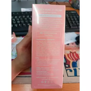 KO RICH AURA UV SPF 50 PA+++ หลอดสีชมพูสูตรเก่ารุ่นฝาทอง