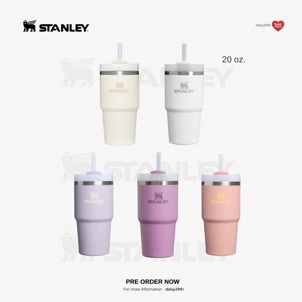 (พร้อมส่ง ) Stanley รุ่น The Quencher H2.0 Flowstate 20 Oz. มี 5 สี ไม่มีหูจับ พกพาง่าย เก็บความเย็น