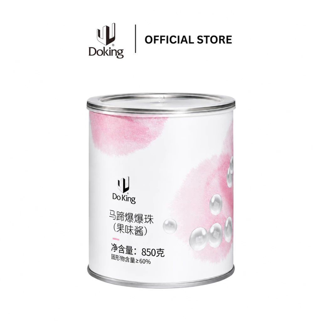 Doking ไข่มุกป๊อปแห้ว Water Chestnut Popping Boba 850 กรัม