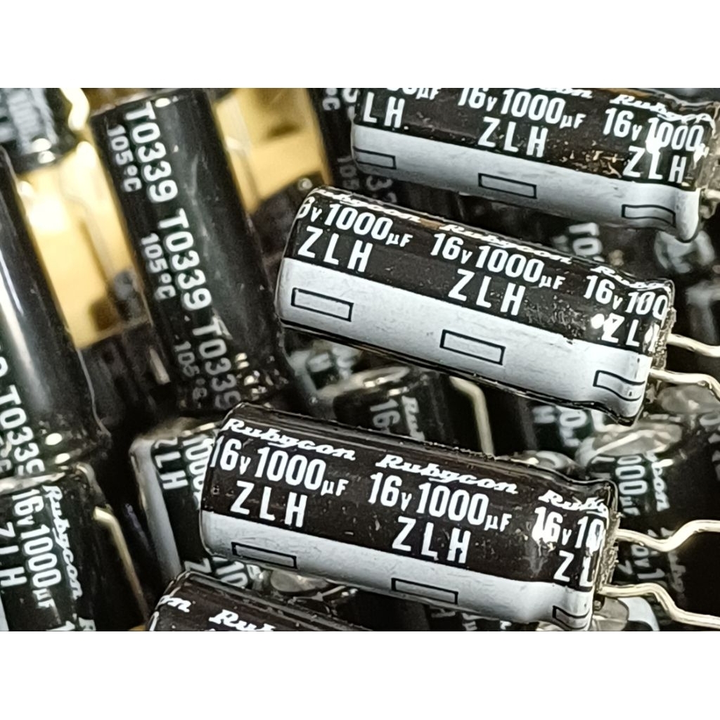 Rubycon ZLH 1000uf 16v Capacitor ตัวเก็บประจุ คาปาซิเตอร์