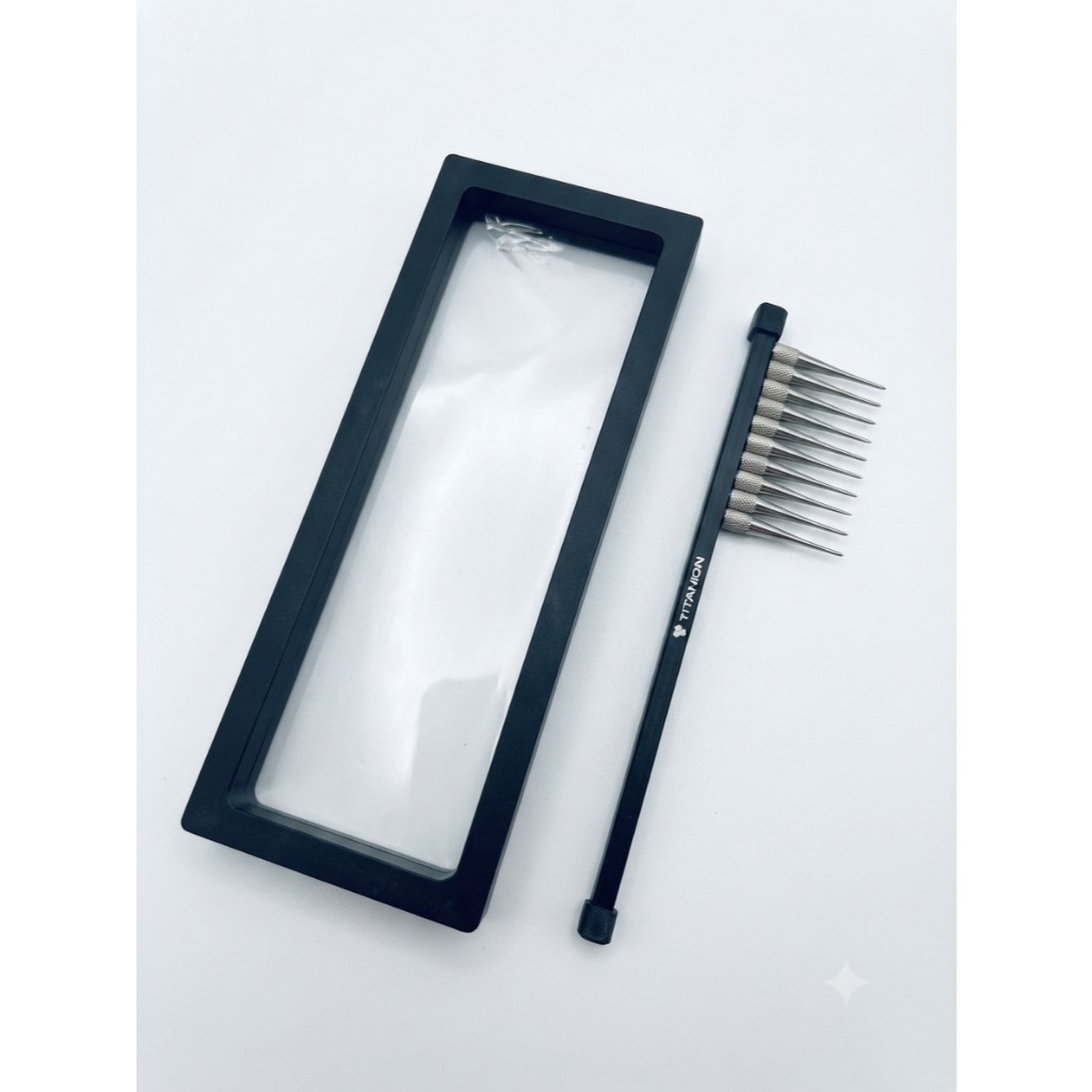 TI004 FANG Titanium Glaze Comb - Adjustable (ตกแต่งหน้าเค้ก)
