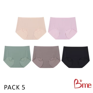B'me กางเกงในเอวกลางไร้ขอบไร้ตะเข็บ รุ่น ME7A1P (แพ็ก 5 ตัว) คละสี