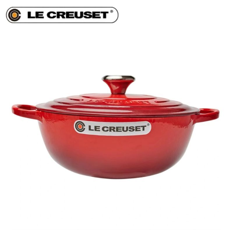Le Creuset หม้อเหล็กหล่อ หม้อตุ๋น 26 ซม. เครื่องครัว หม้อทะเล หม้อเหล็กหล่อฝรั่งเศส