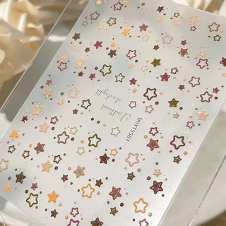 สติกเกอร์ติดหน้าเล็บลายดาว มีหลากหลายสีให้เลือกใช้ สินค้าพร้อมส่ง