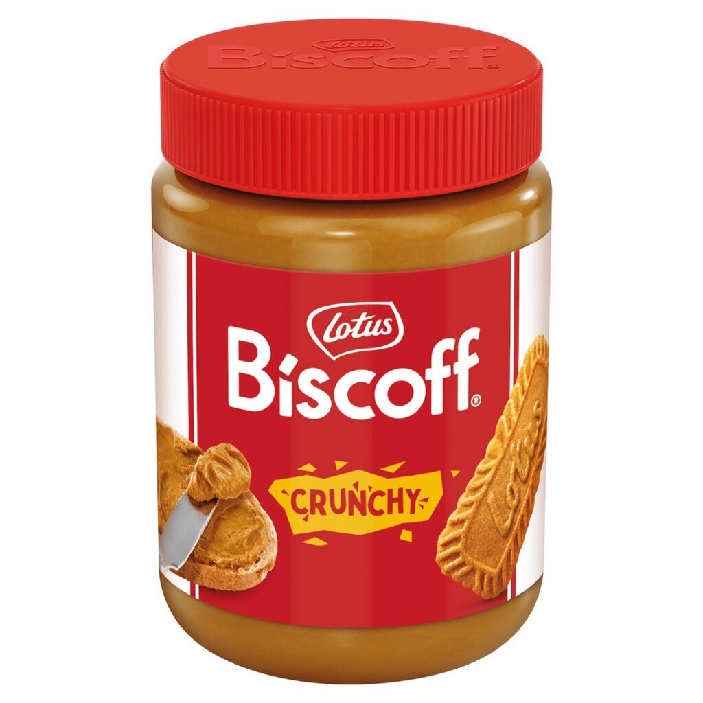 Biscoff Spread Smooth บิสคอฟสมูทขนาด400กรัมเเละBiscoff Crunchy380g บิสคอฟครั้นชี่ขนาด380กรัม เเยมทาข