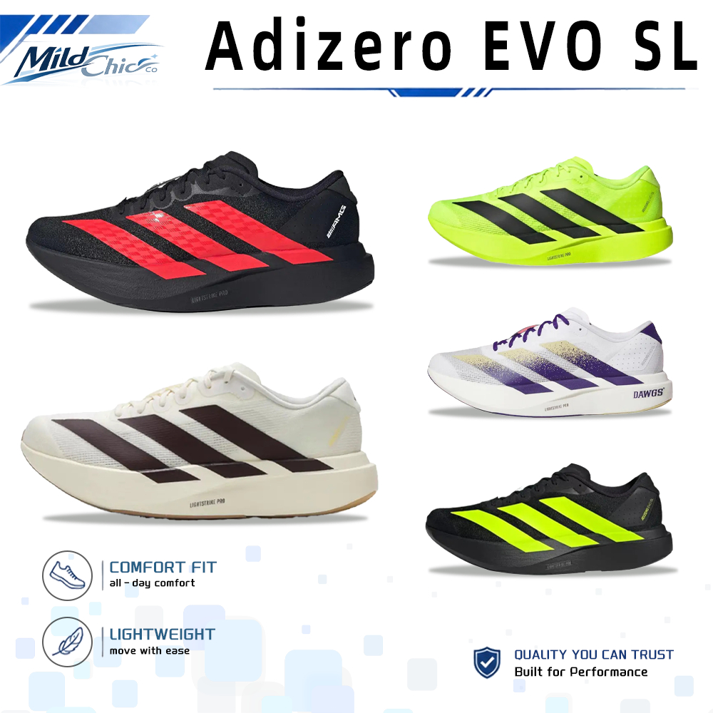 ของแท้ 100%✅ Adizero EVO SL รองเท้าวิ่ง KK1348/KH8832/JR3416/JR3420/JQ4578