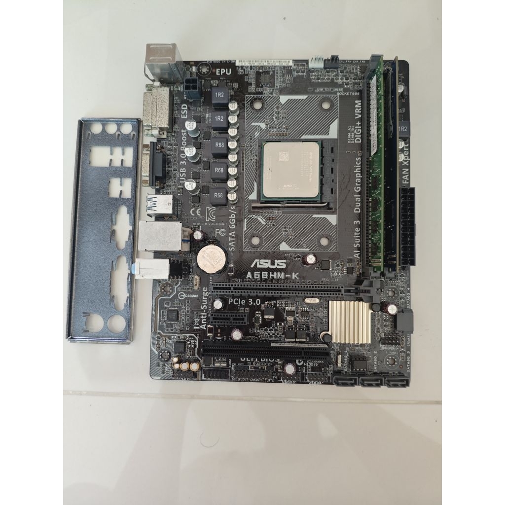 Cpu A8-7600 + MB asus A68hm-k ใช้งานปกติ
