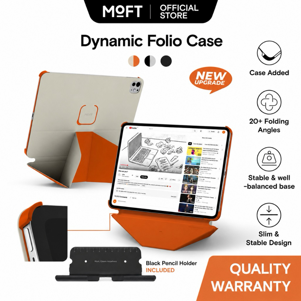 (ส่งต่อซื้อผิดรุ่น)MOFT Dynamic Folio สําหรับ for iPad pro 11 M4/M5