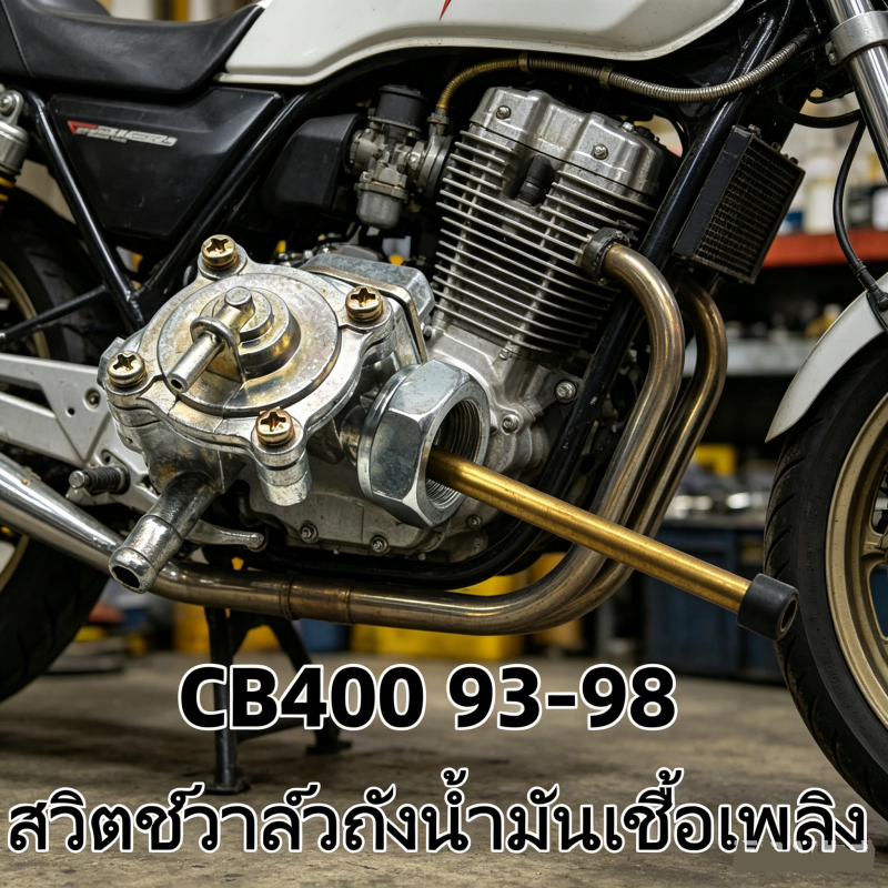 Fuel Switch ก๊อกน้ำมัน CB400 93-98 สวิตช์ถังน้ำมันเชื้อเพลิง วาล์วน้ำมัน อะไหล่มอเตอร์ไซค์