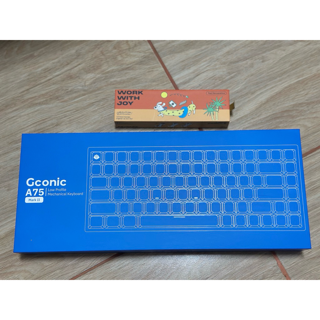 keyboad Gconic A75 มือสอง + feel the sun shine key cap