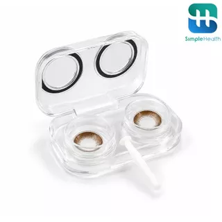 Simple Health กล่องเก็บคอนแทคเลนส์ ตลับคอนแทค Contact lens case ใช้ง่าย ขนาดพกพา มี 2 สี