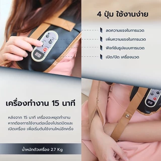 TOYOKI เครื่องนวดไหล่ ที่นวดไหล่ นวดหลัง ทุบไหล่ เครื่องนวดไฟฟ้า รุ่น LC-Q6606-B