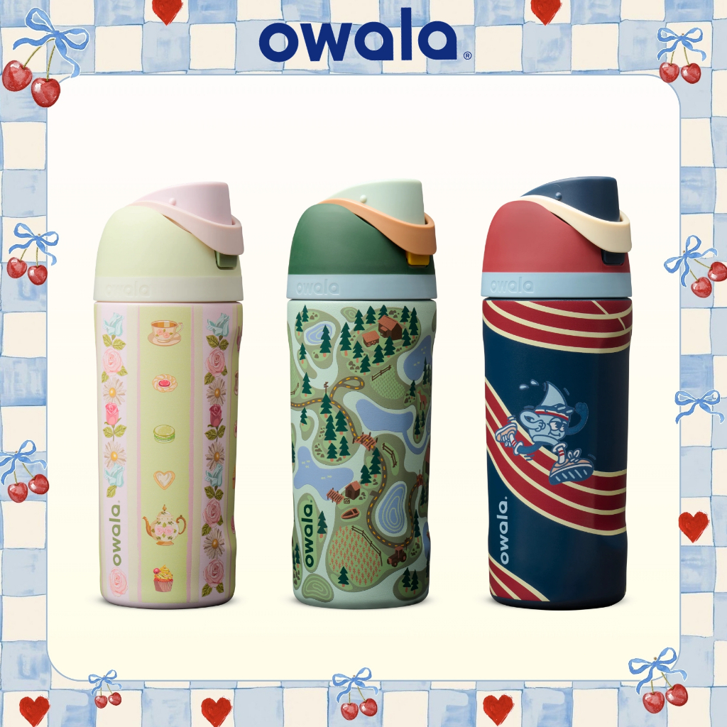 (ของแท้ 100%) Owala FreeSip® Kids Water Bottle 16oz แก้วน้ำ
