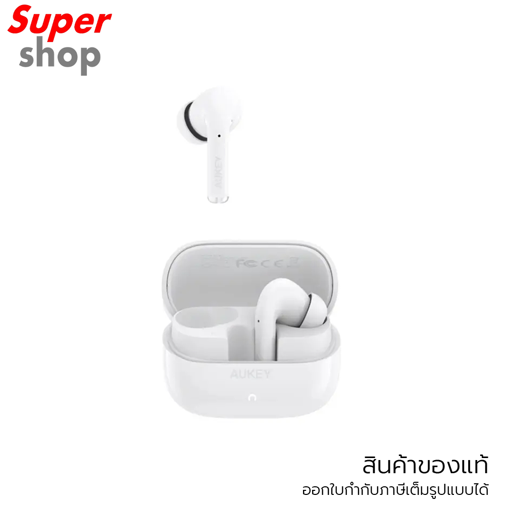 AUKEY หูฟังแบบไร้สาย ตัดเสียงรบกวน รุ่น EP-B1 White