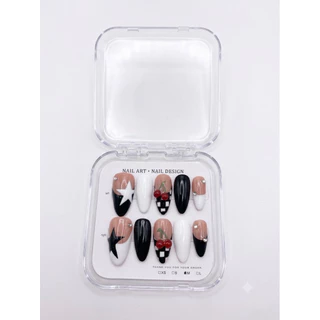 💅🏻งานแฮนด์เมด พร้อมส่ง 💅🏻เล็บปลอมเจลแท้ ออกแบบเองได้ 🔥ฟรี!!ชุดอุปกรณ์ติดเล็บ