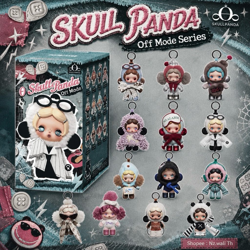 💥 พร้อมส่ง 💥SKULLPANDA Off Mode Series เช็คการ์ด ระบุตัว แท้ 100%