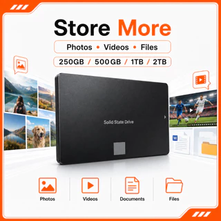 Ready Stock！500GB 1TB 2TB 870EVO ความเร็วสูง SSD Solid state drives 6.0Gb/s Internal hard drive SATA3 2.5''