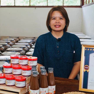 ชุดคู่ครัว นายจันทร์ ปลาร้าเจ 350 มล. + กะปิเจ 180 กรัม ปลาร้าเจถั่วเหลือง