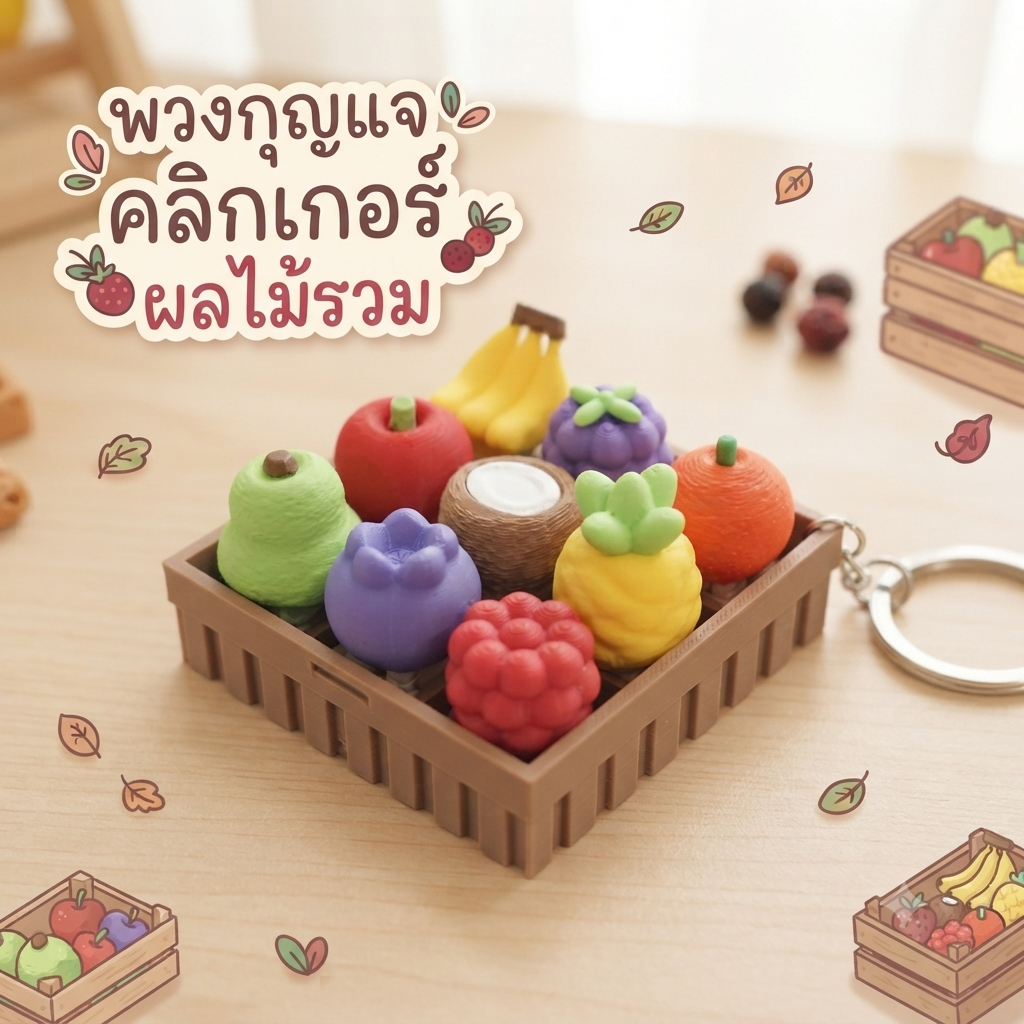 ผลไม้คลิกเกอร์ fruit clicker พร้อมส่ง