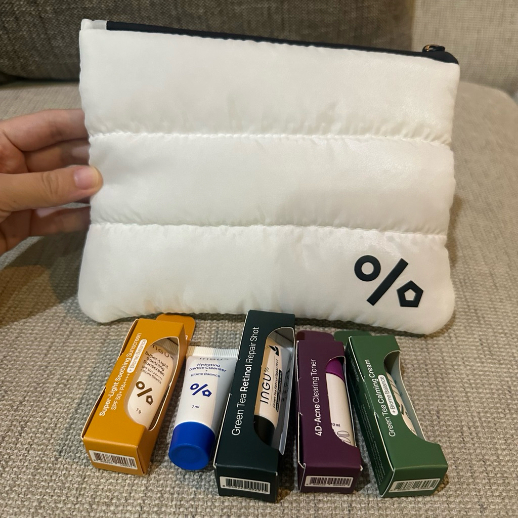 Ingu skincare travel set 5ชิ้น + กระเป๋า