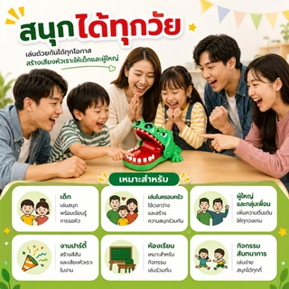 BAY crocodile biting finger Game จระเข้งับนิ้ว ของเล่นเด็ก เกมส์ครอบครัว