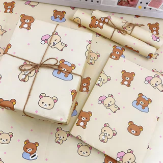 🎁กระดาษห่อของขวัญลายการ์ตูนน่ารักสดใส ขนาด 50x70 ซม. ใช้งานได้หลากหลาย กระดาษคุณภาพดีทนทาน มีลายให้เลือกเยอะมาก