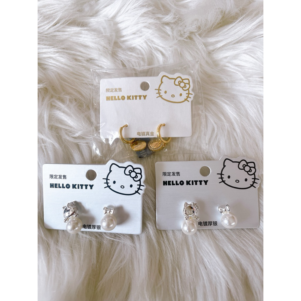 [ของแท้] ต่างหู คิตตี้ ของแท้ % จากช้อปค่ะ