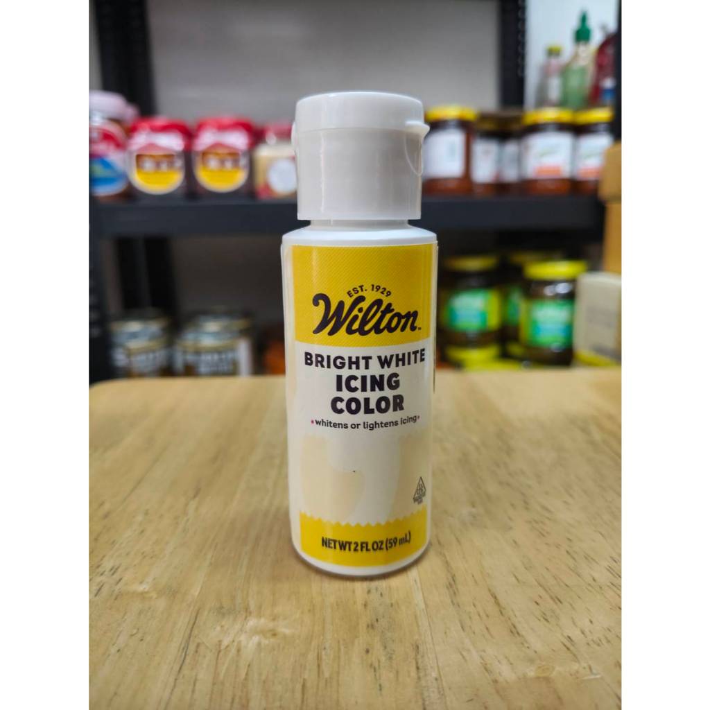 Wilton White White Icing Color สีเจล วิลตัน สีขาว สีไอซิ่ง สีผสมอาหาร เบเกอรี่ (59 ml./ขวด)