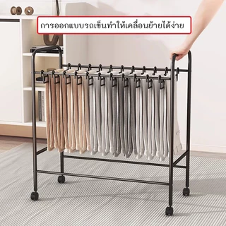 VIPEK ชั้นเก็บเสื้อผ้าและกางเกงมีล้อ ราวตากกางเกง ราวแขวนกางเกง ชั้นงกางเกงอเนกประสงค์