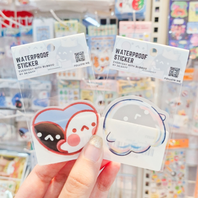 มีลายใหม่ด้วยนะ! Die-Cut Sticker สติกเกอร์ไดคัตรวมลายน้องผี Booboo และ Bubble ติดที่ไหนก็เพิ่มความสดใสทันที! [JAISAYY]