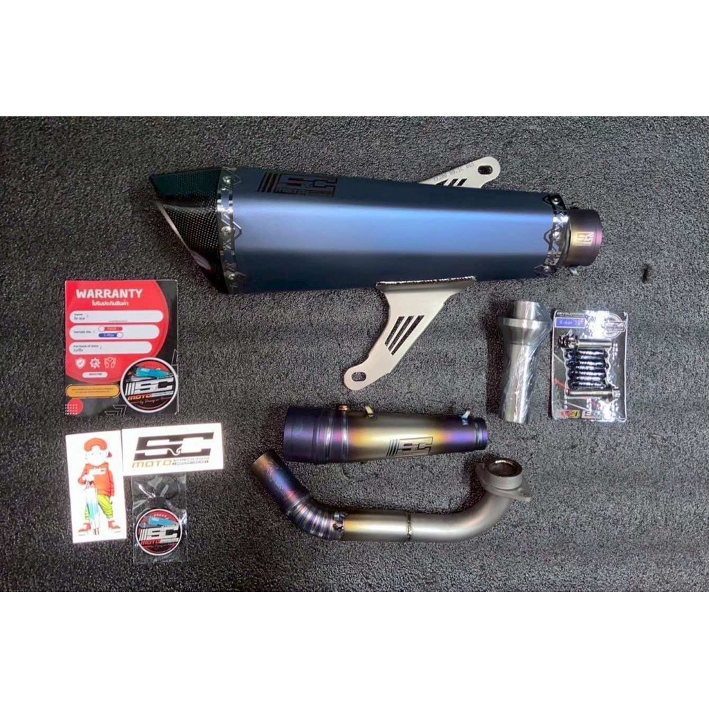 ท่อ SC Moto สี DK/SD Xmax300/Xmax แท้ตรงรุ่น