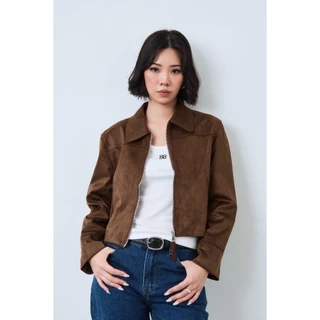 Vicky classic suede jacket 🤎 Basicselected แจ็คเก็ตกันหนาว หนังกลับ