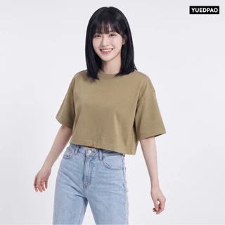 Yuedpao Ecotech Re-Wild Oversized Crop เสื้อครอปโอเวอร์ไซซ์ ผ้าหนาทรงสวย ยับยาก รีดง่าย เสื้อรีไซเคิล (8สี)