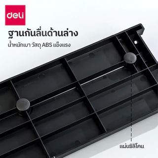 Deli เครื่องตัดกระดาษ (ใบมีดฟรี) แท่นตัดกระดาษ ขนาดใหญ่ ใบมีดคม อุปกรณ์สำนักงาน Paper Trimmer