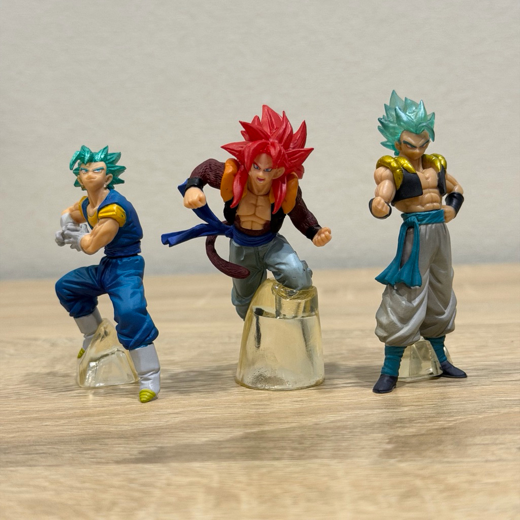 HG Gashapon Gogeta SSJ4, Gogeta Blue & Vegito Blue มือ2