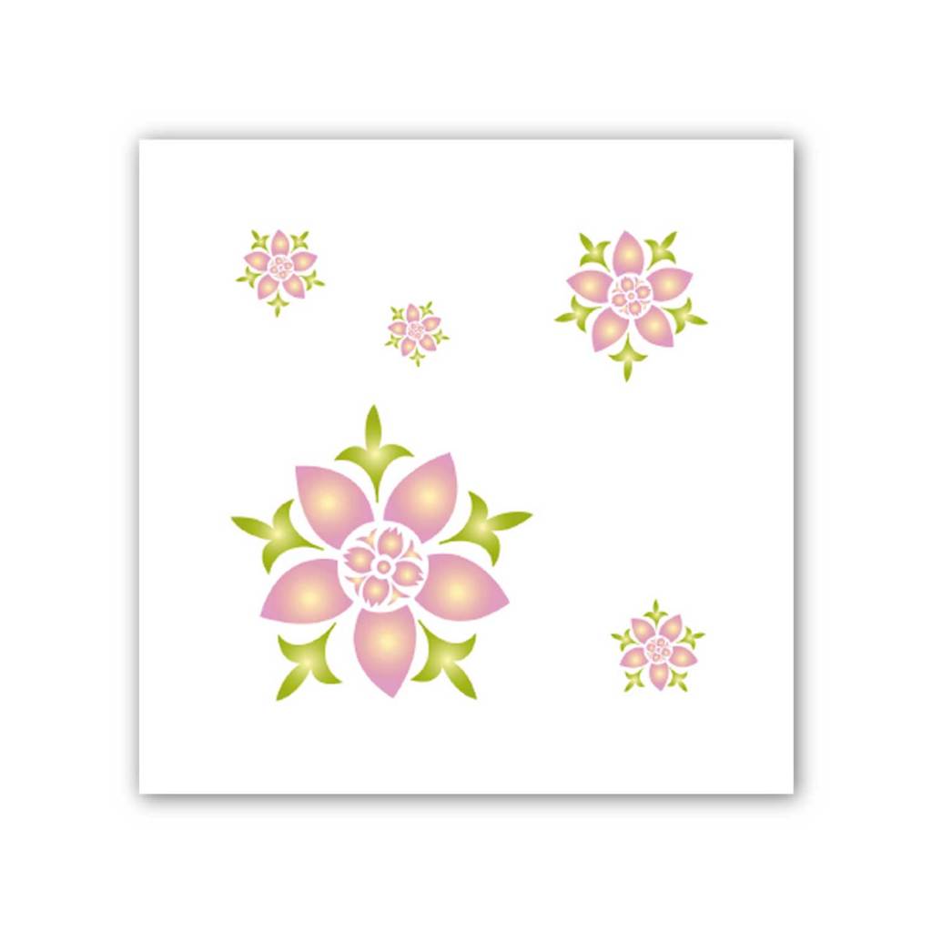SCGฝ้าทีบาร์, เปเปอร์ทัชไอออน ลายดอกแก้ว ขนาด60x60x0.8cm. [ แบ่งขาย 1 แผ่น ]